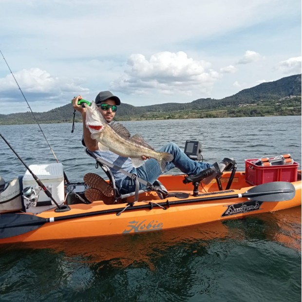 Pêche du carnassier sur le lac du Salagou